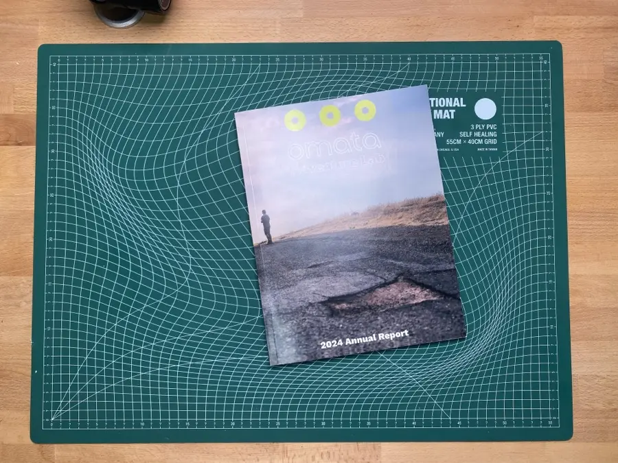 From the OMATA Annual Report, a Design Fiction artifact that is