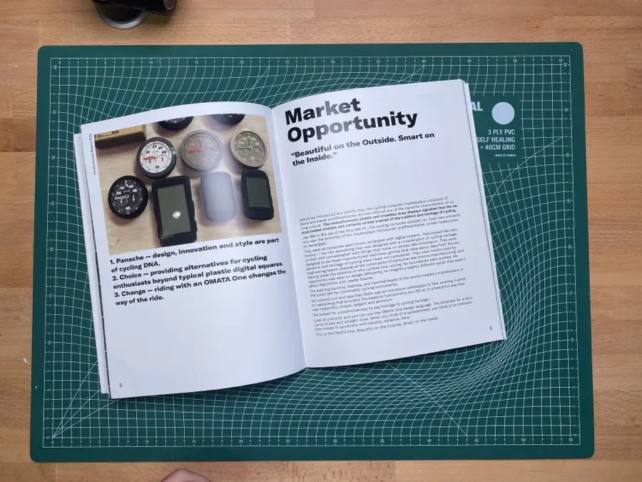 From the OMATA Annual Report, a Design Fiction artifact that is